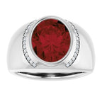 Accented Bezel-Set Ring