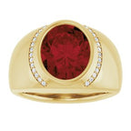 Accented Bezel-Set Ring