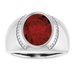 Accented Bezel-Set Ring