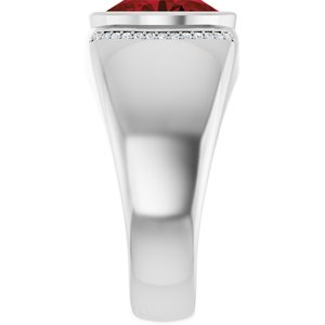 Accented Bezel-Set Ring