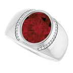 Accented Bezel-Set Ring