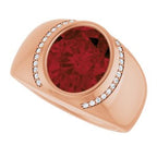 Accented Bezel-Set Ring