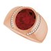Accented Bezel-Set Ring