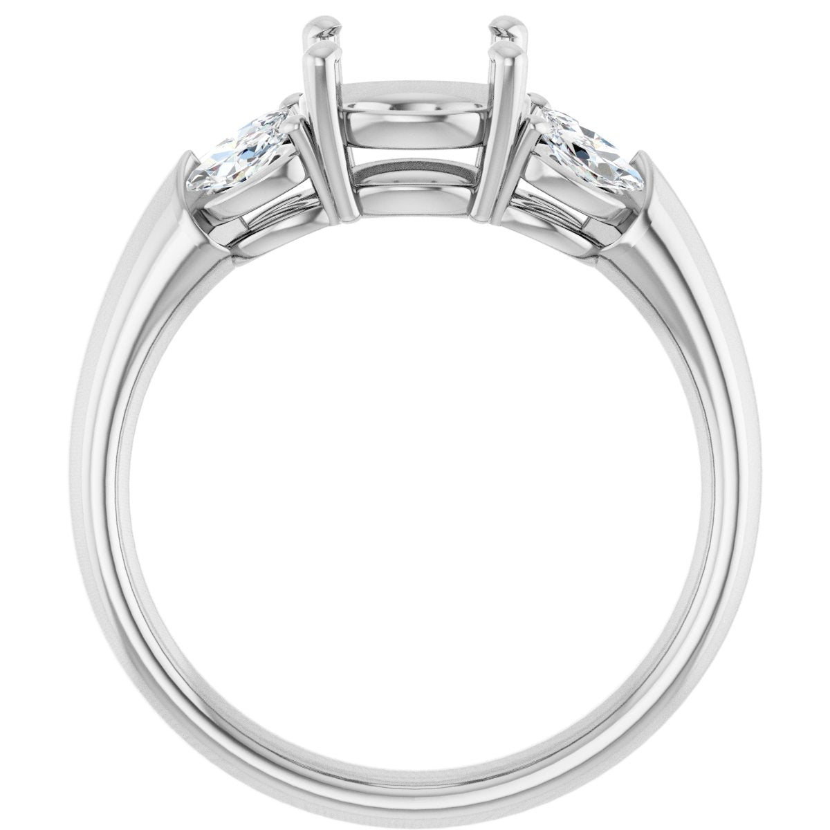 Accented Engagement Ring