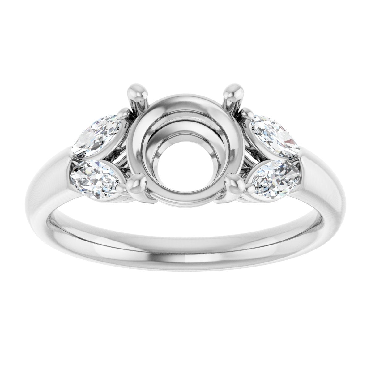 Accented Engagement Ring