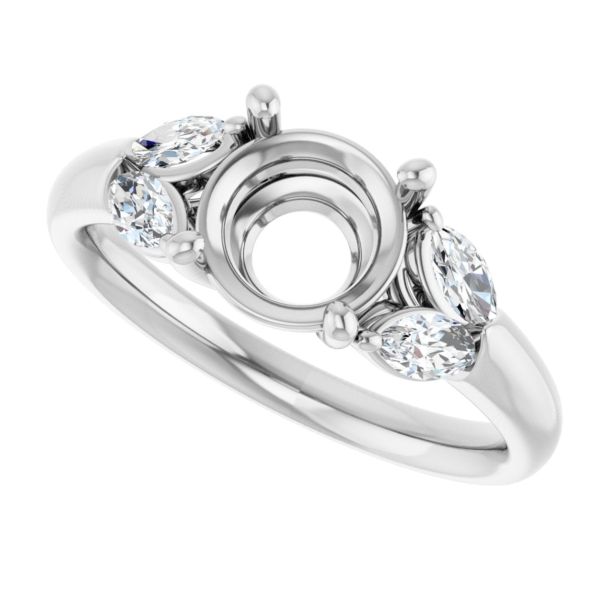 Accented Engagement Ring