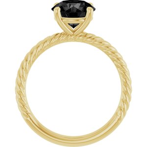 Rope Solitaire Ring