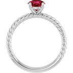 Rope Solitaire Ring
