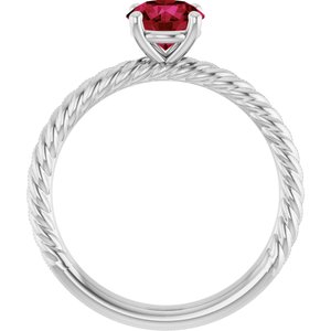 Rope Solitaire Ring