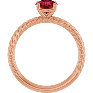 Rope Solitaire Ring