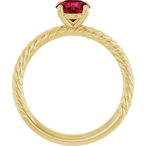 Rope Solitaire Ring