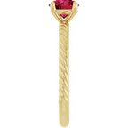 Rope Solitaire Ring