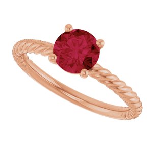 Rope Solitaire Ring