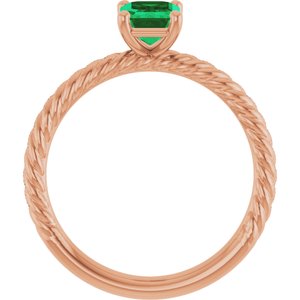Rope Solitaire Ring
