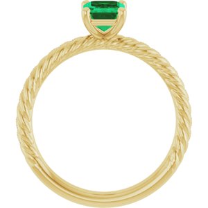 Rope Solitaire Ring