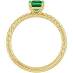 Rope Solitaire Ring