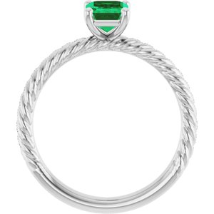 Rope Solitaire Ring