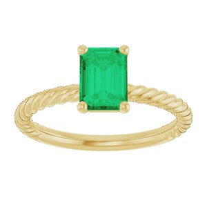 Rope Solitaire Ring