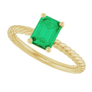 Rope Solitaire Ring