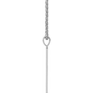 Engravable Geometric Necklace or Pendant