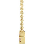 Accented Baguette Bar Necklace or Center