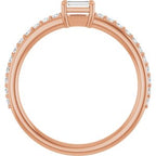 Accented Stackable Ring
