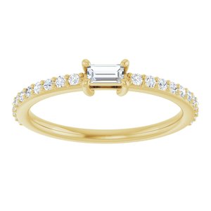 Accented Stackable Ring