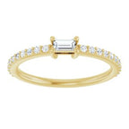 Accented Stackable Ring