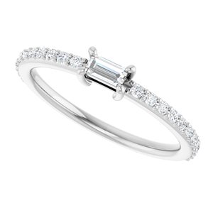 Accented Stackable Ring