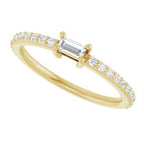Accented Stackable Ring