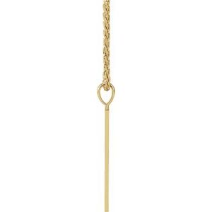 Engravable Geometric Necklace or Pendant