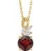 Accented Floral Necklace or Pendant