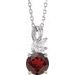 Accented Floral Necklace or Pendant