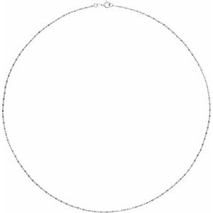 1.15 mm Hollow Diamond-Cut Bead Chain