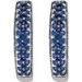 Accented U-Hoop Earrings