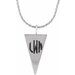 Engravable Geometric Necklace or Pendant