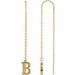Single Initial Chain Earrings