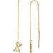 Single Initial Chain Earrings