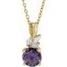 Accented Floral Necklace or Pendant