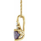 Accented Floral Necklace or Pendant