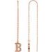 Single Initial Chain Earrings
