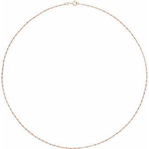 1.15 mm Hollow Diamond-Cut Bead Chain