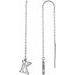 Single Initial Chain Earrings
