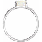 Cabochon Solitaire Ring