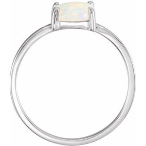 Cabochon Solitaire Ring