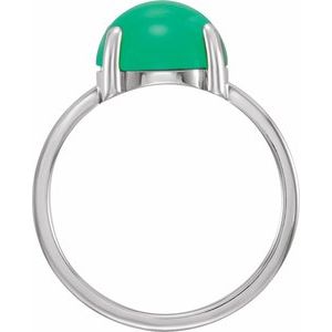 Cabochon Solitaire Ring