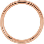Milgrain Twisted Comfort-Fit Half Round Band