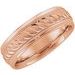 Milgrain Twisted Comfort-Fit Half Round Band