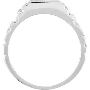 Square Nugget Signet Ring