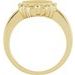 Round Scalloped Signet Ring